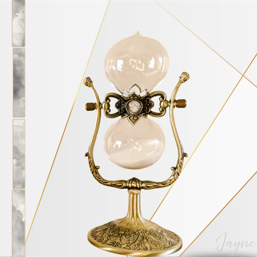 Antique style Hourglass Replica - bronze