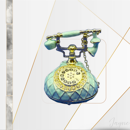 Vintage style Rotary phone trinket box