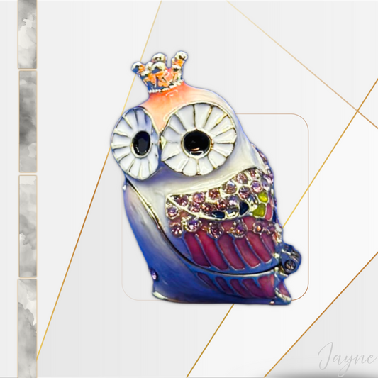Regal Owl trinket box