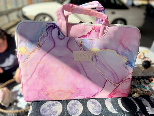 13-16” Marble look laptop bag