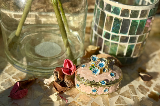 Pink trinket box