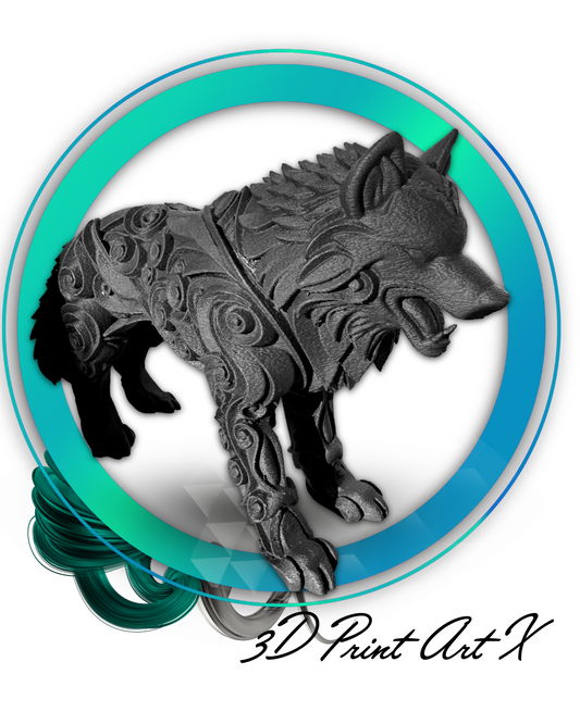 Preorder - Obsidian Wolf - Art Deco