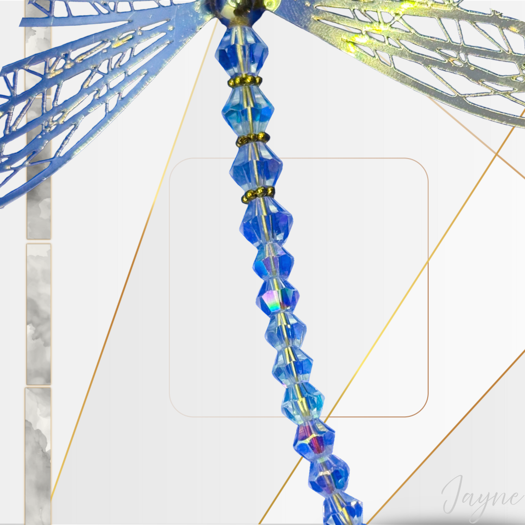 Crystal winged Dragonfly Sun catcher