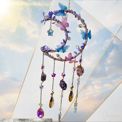 Pastel butterfly suncatcher
