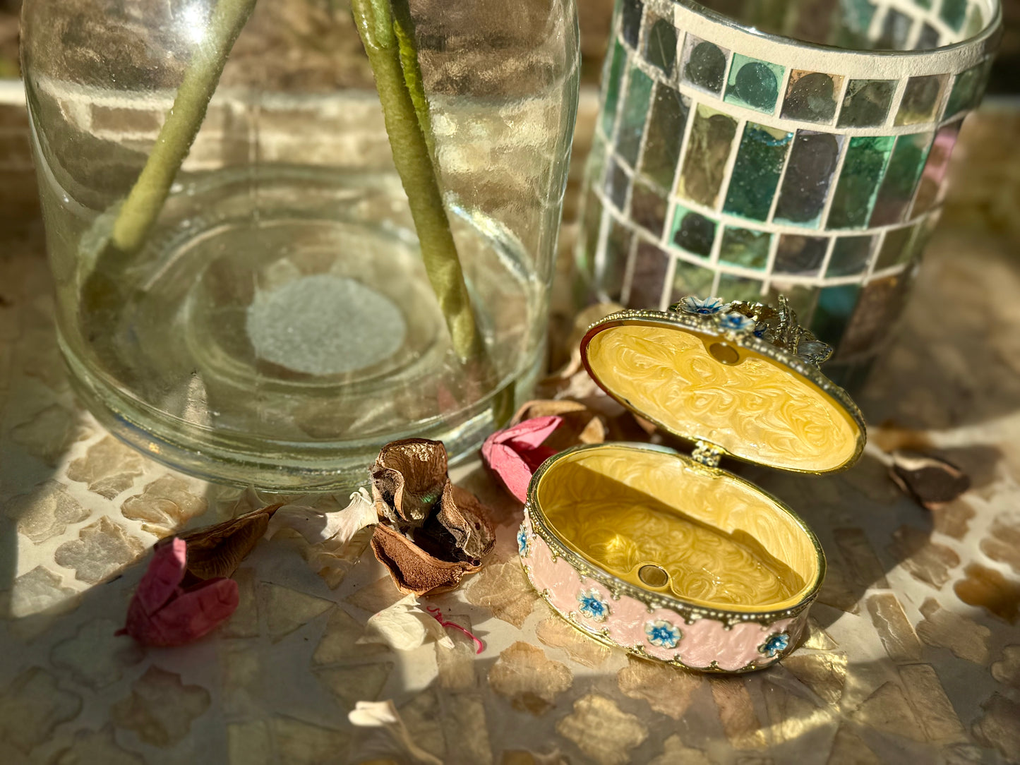 Pink trinket box