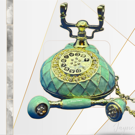 Vintage style Rotary phone trinket box