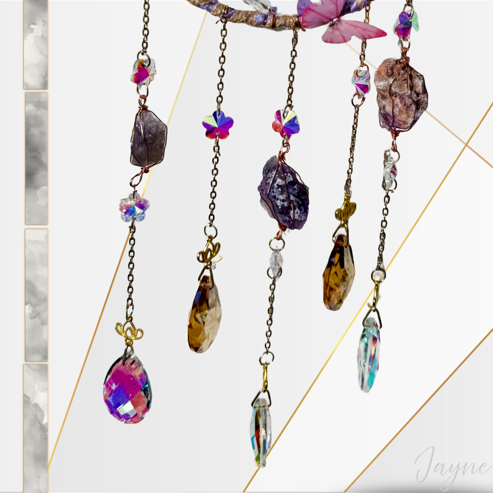 Pastel butterfly suncatcher