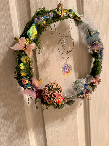 Enchanted fairy garden sun catcher