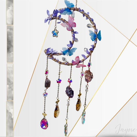 Pastel butterfly suncatcher