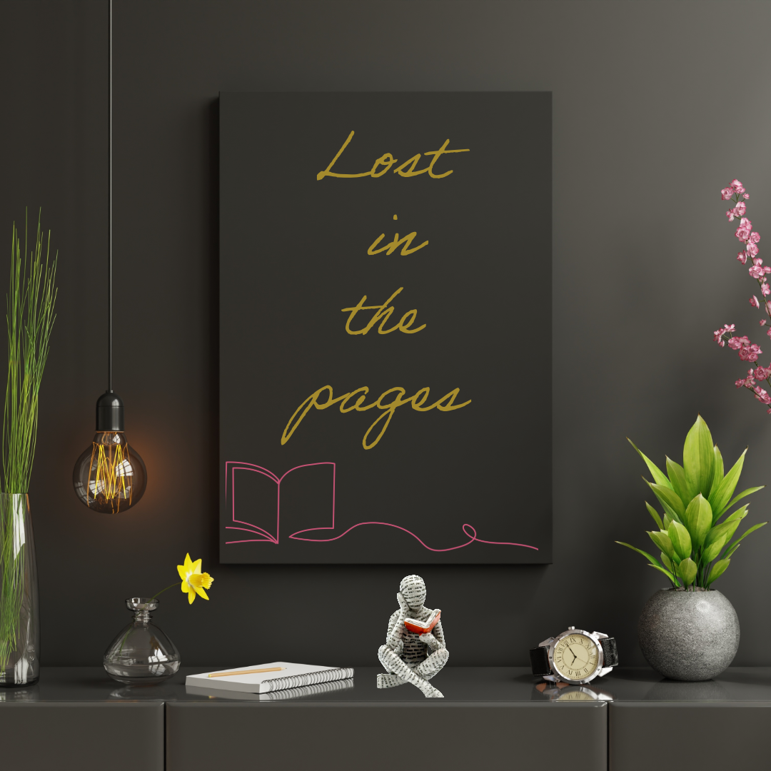 Lost in the pages- Desk ornament
