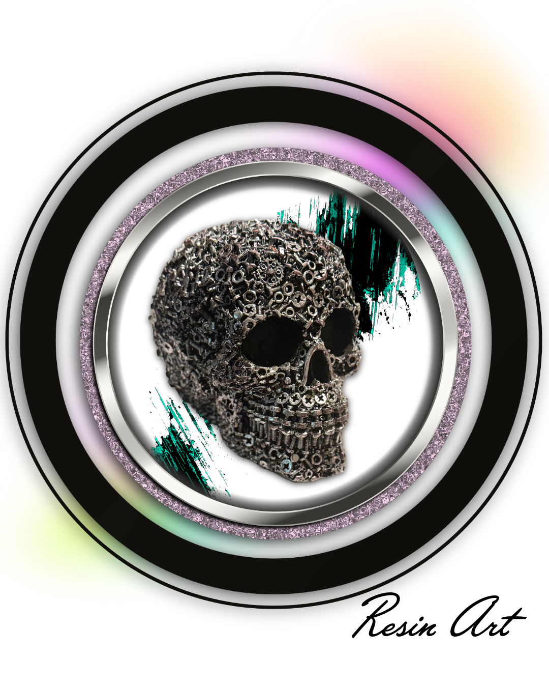 Ultimate desk decor- Resin Skull