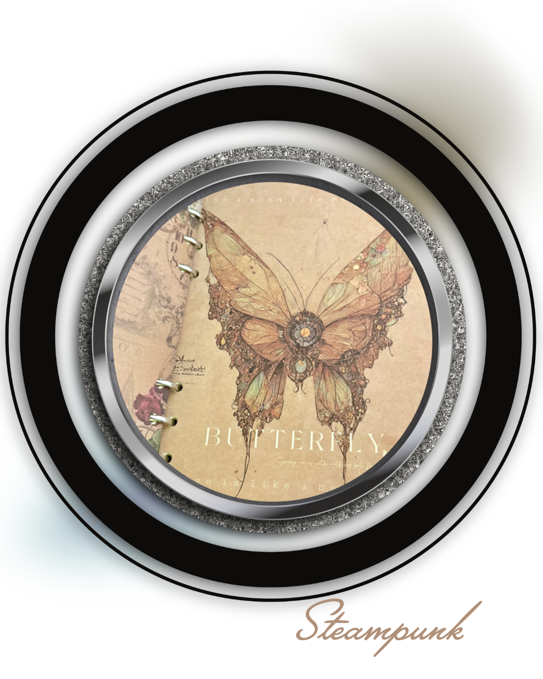 Mech Butterfly Art Binder