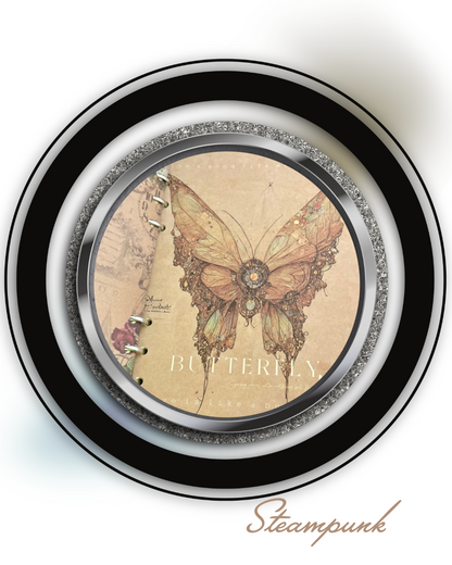 Mech Butterfly Art Binder