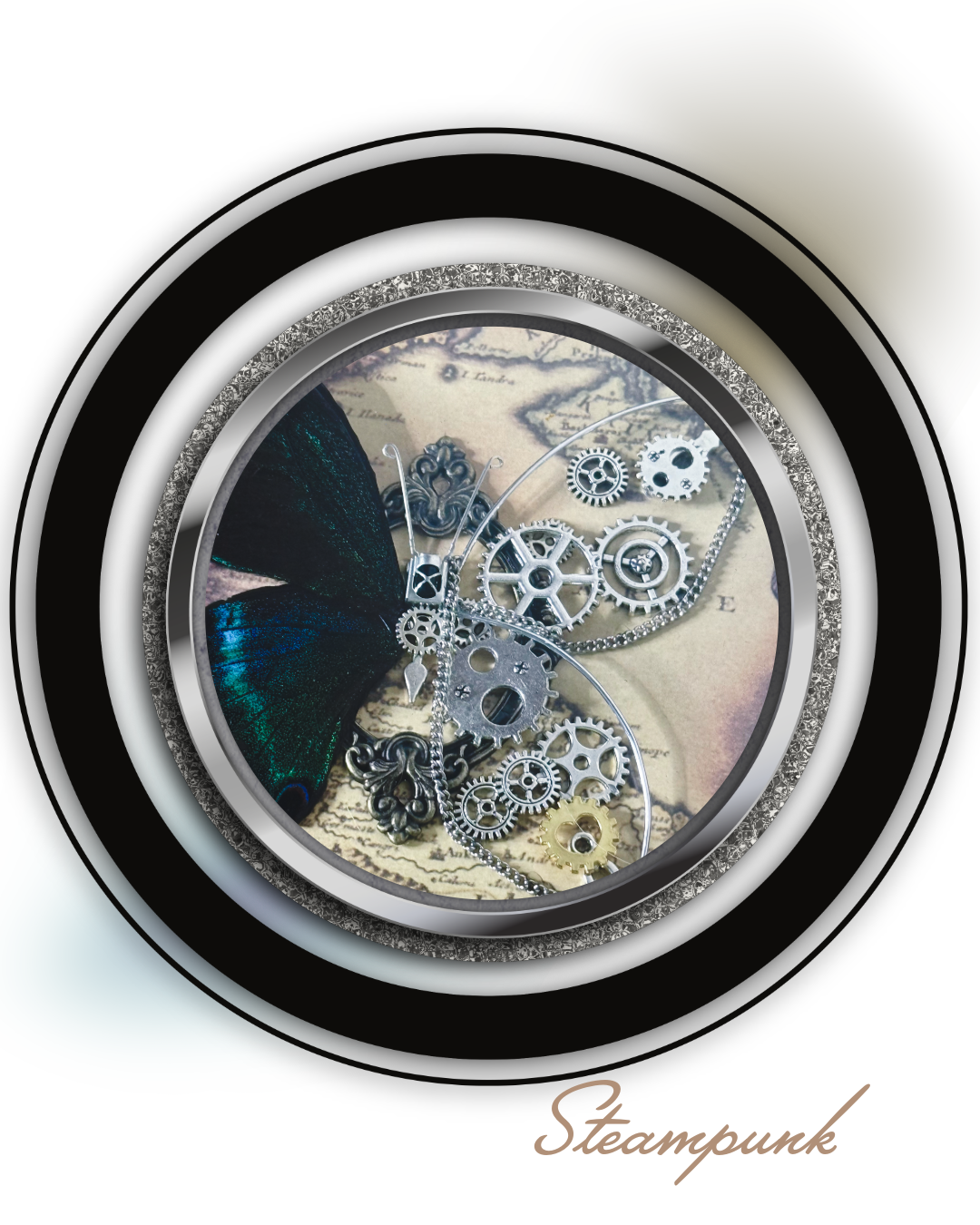 Mech Butterfly Art Binder