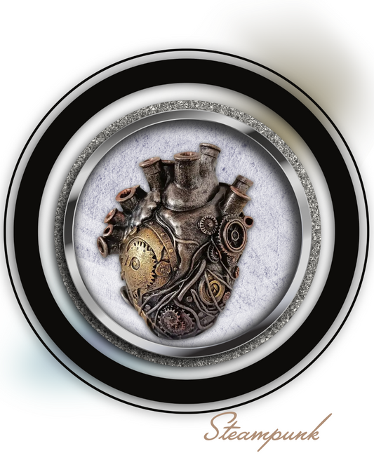Steam punk resin vase