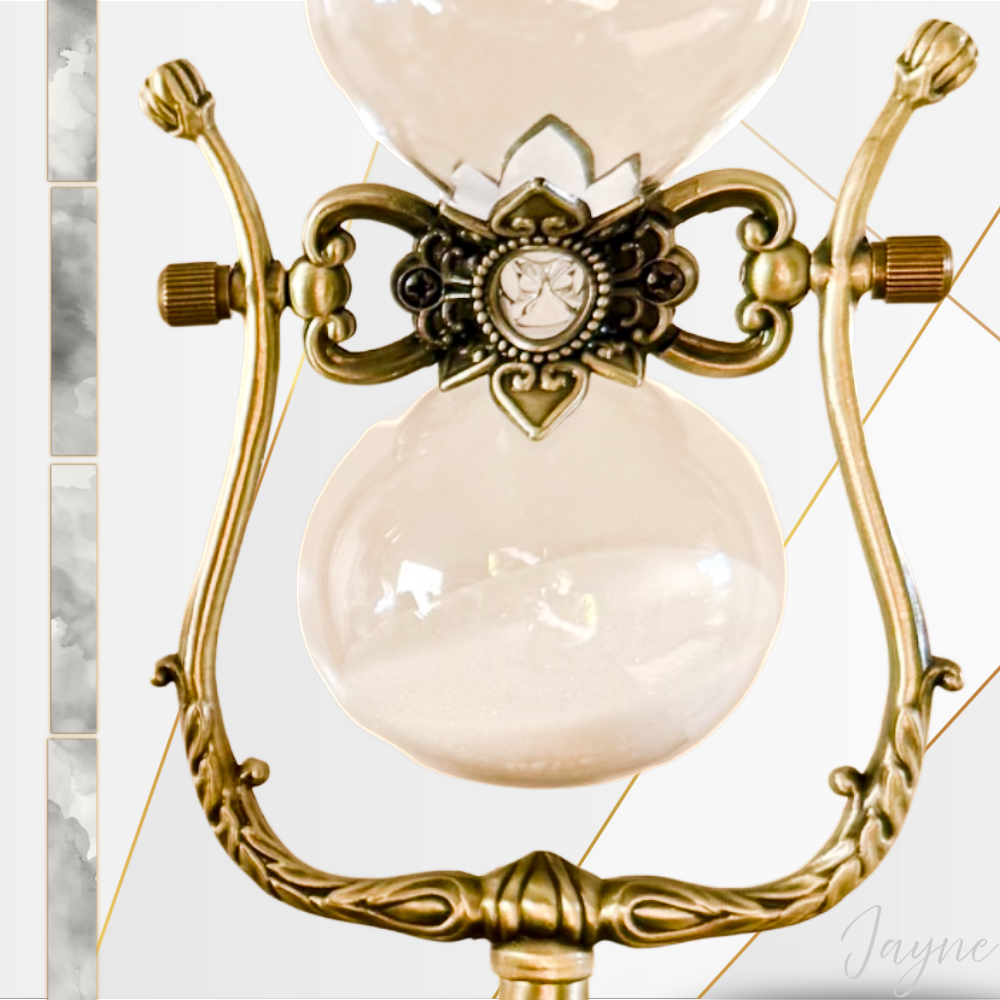 Antique style Hourglass Replica - bronze